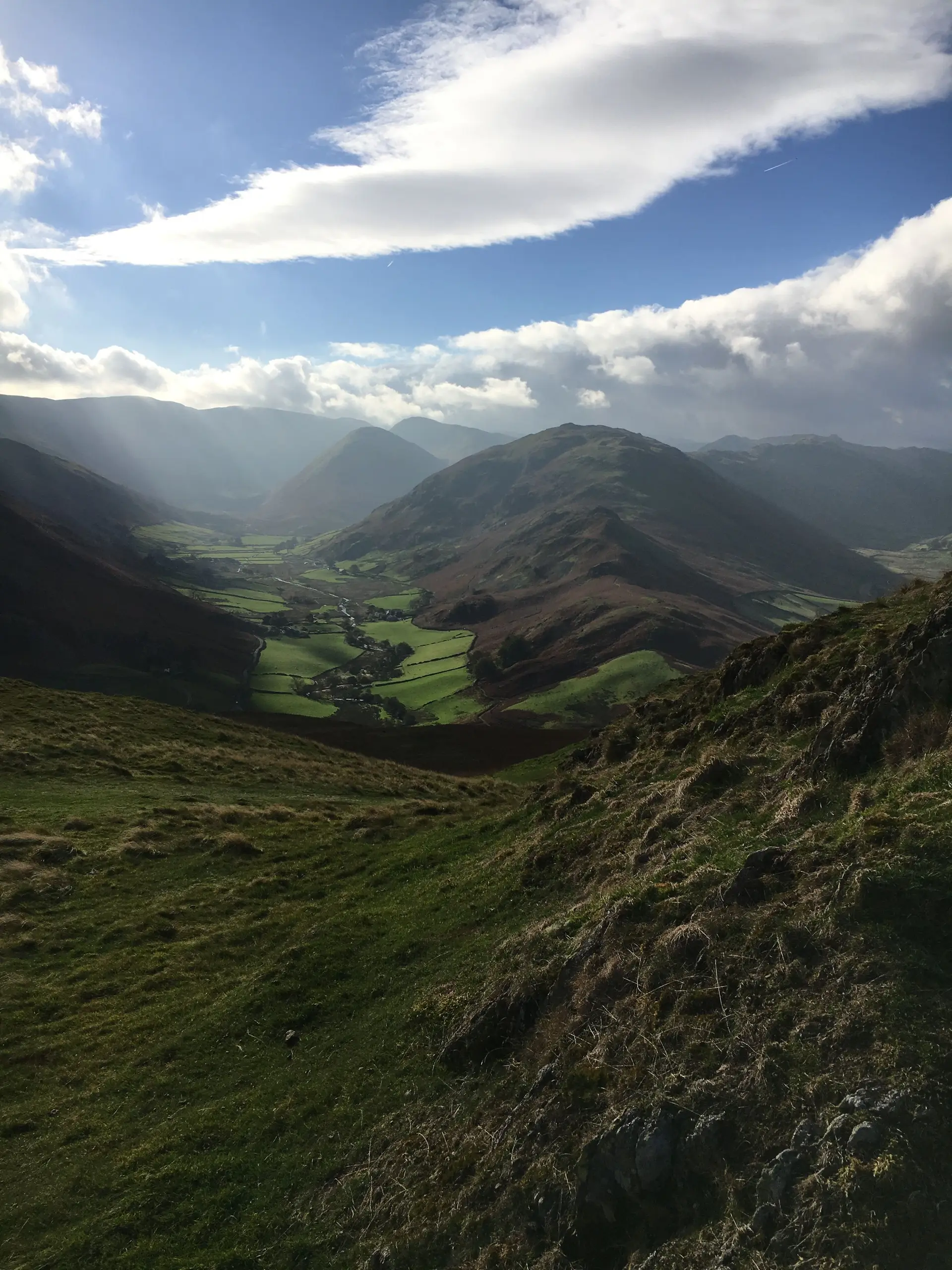 Lake District misty valleys