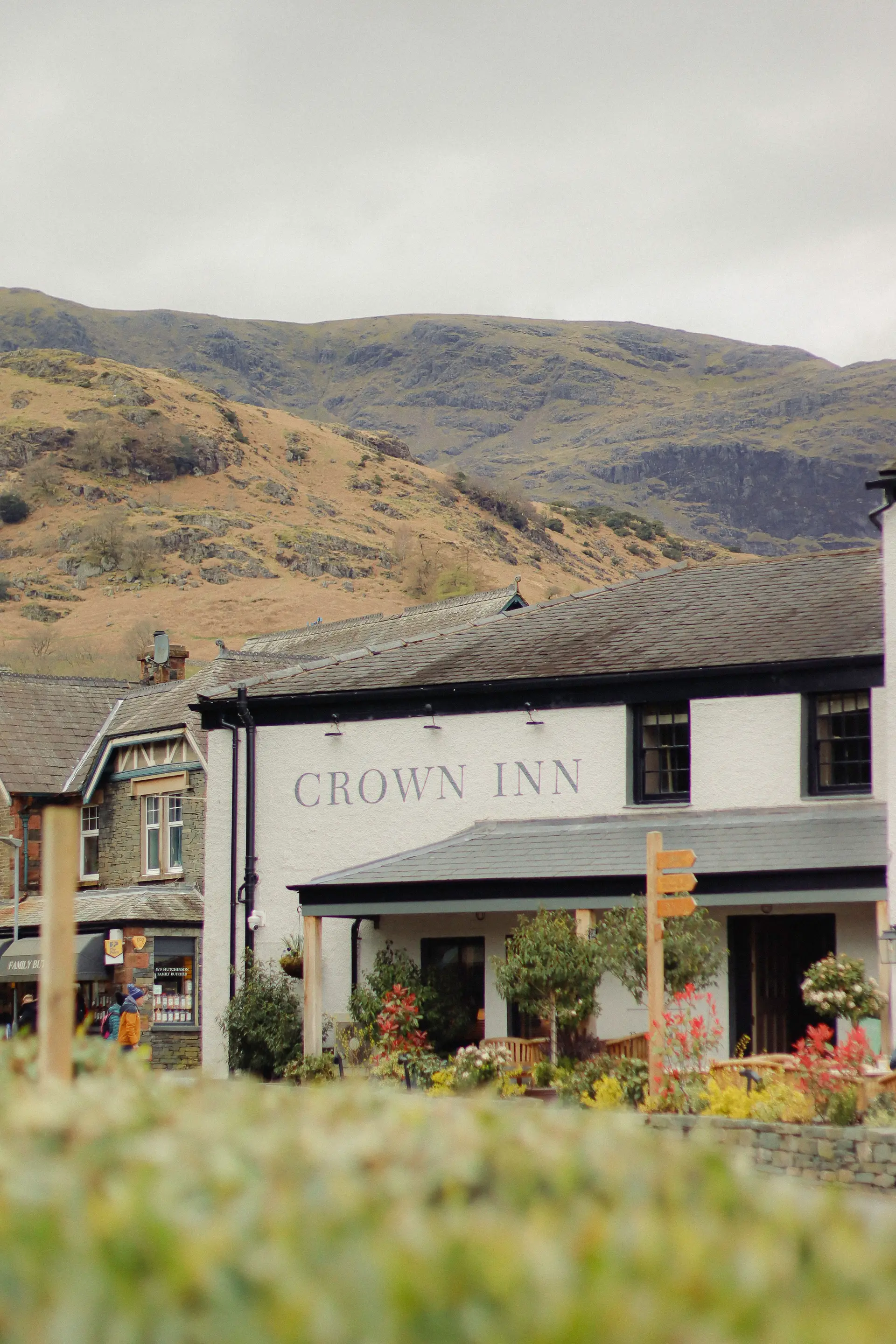 Rustic traditional pub in English village